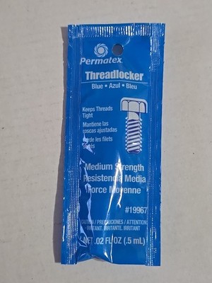 Permatex 19967 0.5 ml Pipette Blue Medium Strength Threadlocker Pack of 1