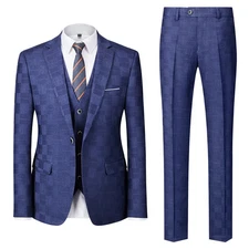 Men suit bussiness (suit + vest + trousers) casual 3-piece set for wedding