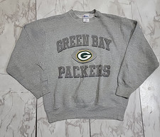 Vintage Pro Player Green Bay Packers Pullover Crew Sweatshirt Men L Made In USA