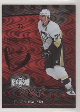 2014-15 Fleer Showcase Metal Universe PMG Red 72/100 Evgeni Malkin #10 2d8