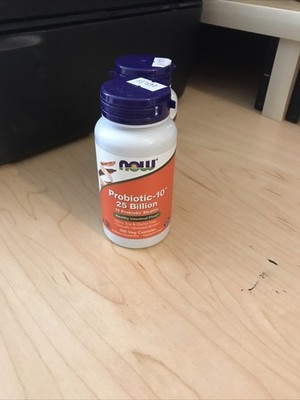 Now Probiotic 10 25 Billion Probiotic Bacteria Vegetable Capsule - 100 Count