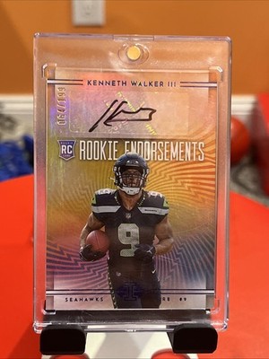 2022 Panini Illusions - Rookie Endorsements Kenneth Walker III  /199 (AU, RC)