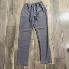 FIGS Livingston Basic Scrub Pants Womens Sz S Graphite Gray Technical Collection