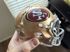Trent Williams 49ers Autographed Football Mini Helmet Beckett Authenticated