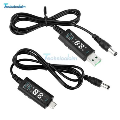 DC5V 12V 20V Adjustable Voltage USB Boost Converter Cable PD Decoy Fast Charging