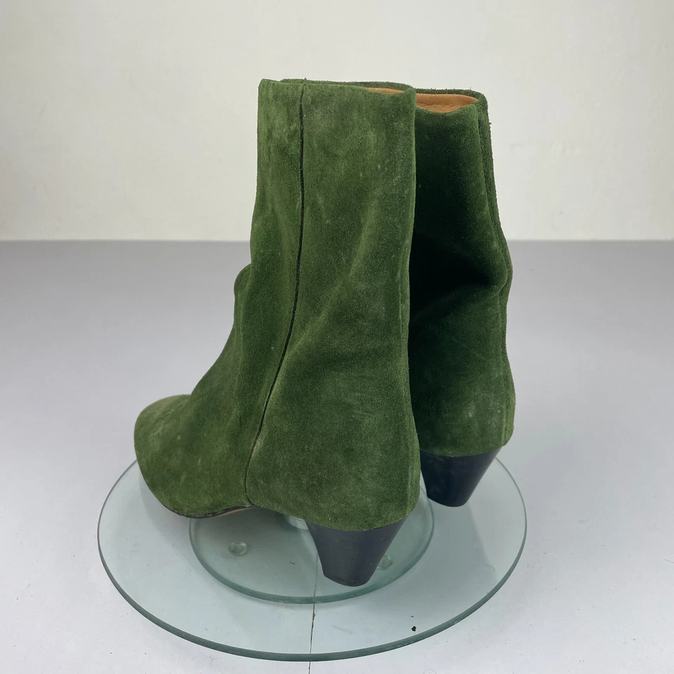 Isabel Marant Dyna Boots 3 36 verde gamuza para mujer - Imagen 4 de 4