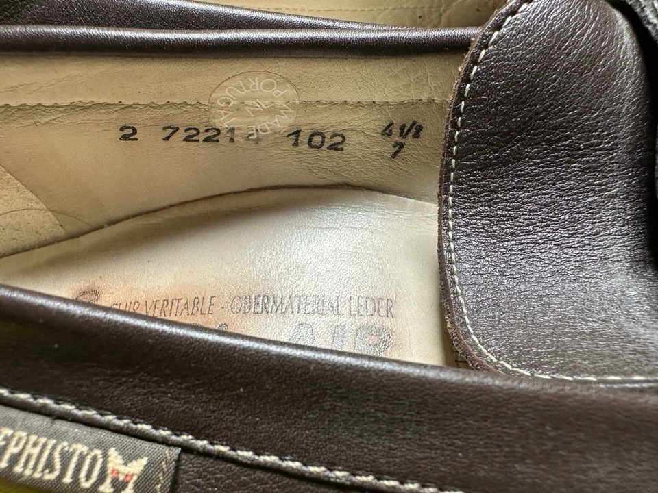 Mephisto Natala Loafers Flats Women’s Sz 4.5 Brown Patent Leather Horsebit Shoes - Image 4 of 4