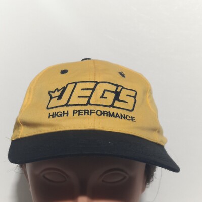 Jeg's High Performance Baseball Cap Hat Adjustable Snapback Yellow Black 