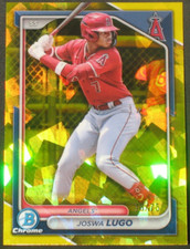 Joswa Lugo 2024 Bowman Chrome Draft Sapphire Yellow Refractor Rookie #93 (30/75)