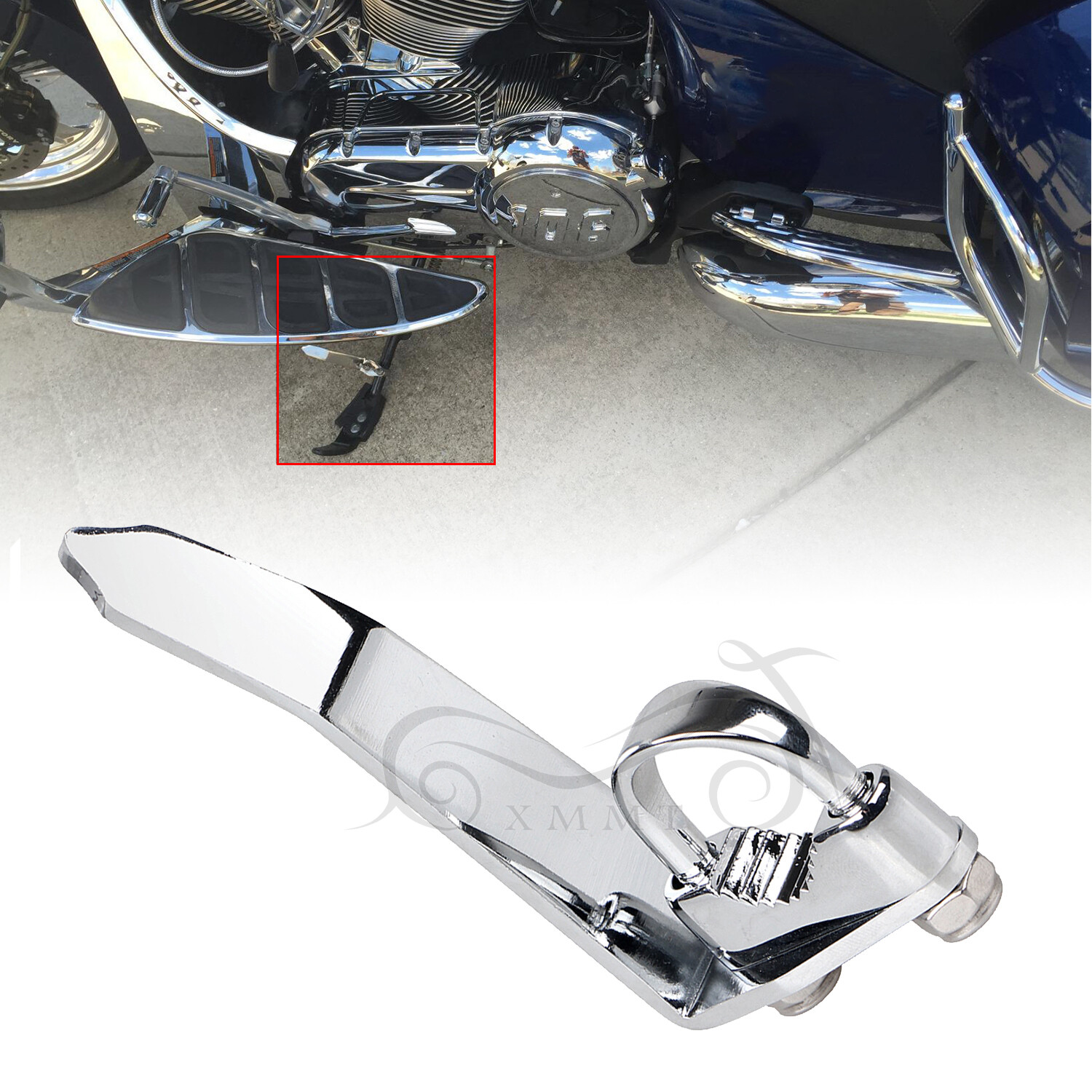 Chrome Universal Kickstand Extension For Honda Yamaha Kawasaki Vulcan ...
