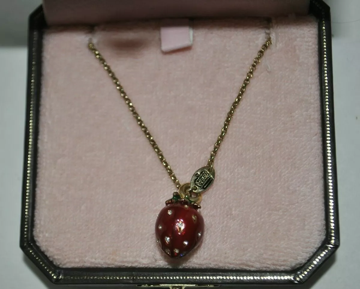 Juicy couture strawberry necklace deals