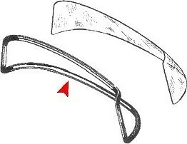 Windshield Seal Rear URO For 1966-1967 Mercedes-Benz 230S - Image 3 of 3