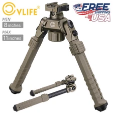 Hunting Rifle Bipod Quick Detach Mount 8-11 inches Adjustable For Picatinny Rail