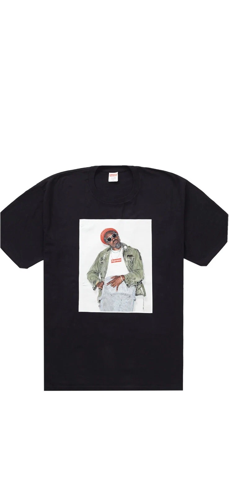 TEE SUPREME FW22 ANDRÉ 3000   NOIR (TAILLE S)