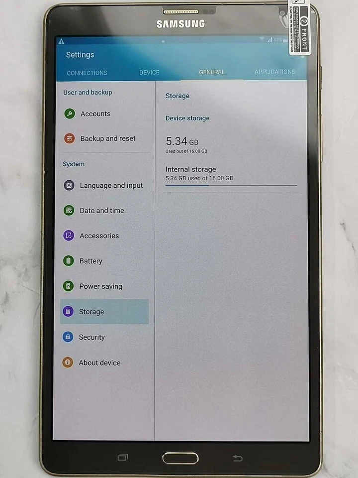 Samsung Galaxy Tab S 8.4 LTE Unlocked 16GB (SM-T705) 8MP 8.4" Tablet - Image 4 of 4