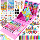 Art Supplies 230 Pcs Drawing Art Kit Kids Art Set with Double Sided Trifold Pens