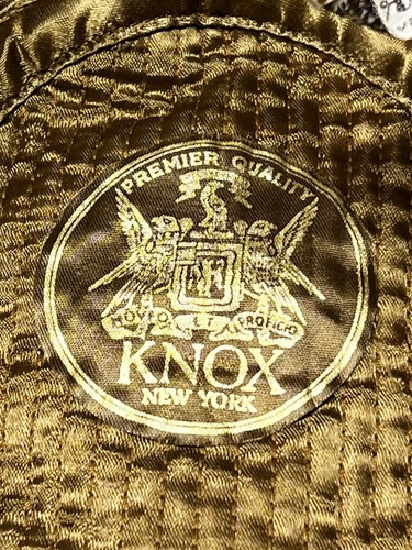 Vintage Knox New York Fedora Hat Hand Woven Harris Tweed - Picture 3 of 9