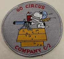 West Point C-2 Company Circus Snoopy US Military Academy Army Jacket Patch