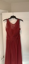 Formal Long Gown Dress Burgundy Wine Size 8 New