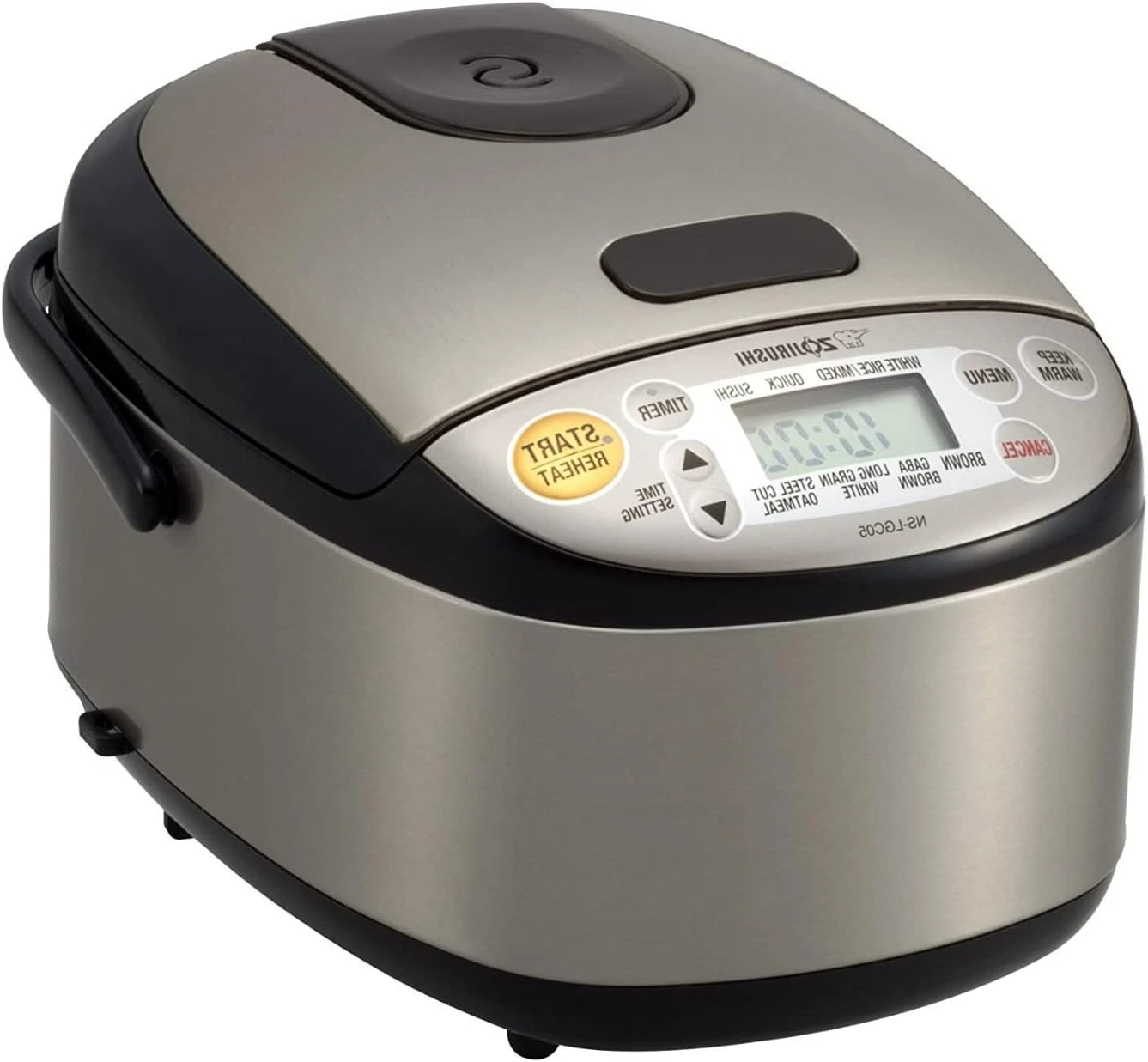 RICE COOKER 3-Cup Compact Size, Multiple Settings, Stainless Steel