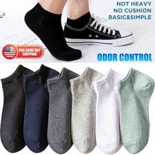 Lot 12 Pair Men Women Low Ankle Quarter Crew Sock Sport Casual Cotton Anti Odor
