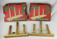 RARE Antique Vintage Noma Candolier Christmas Window Candle Lights Original Box
