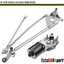 Windshield Wiper Linkage Assembly w/ Motor for Honda Accord 98-02 Sedan Front