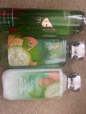 Bath  Body Works Cucumber Melon Body Lotion, Mist and Shower Gel 3-Piece Bundle