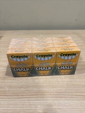 12 Boxes of 12 CRAYOLA Anti-Dust Chalk No. 1402 Binney Smith 2002 144 TOTAL