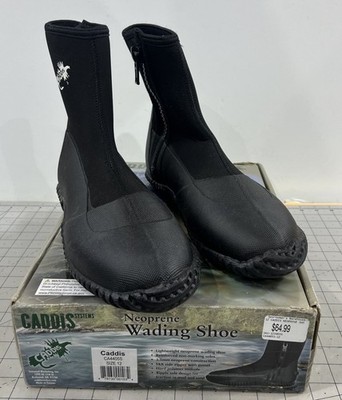 Caddis Men's 3.5mm Thick Neoprene Thick Ripple Sole Wading Boot Black Sz. 12