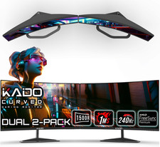 25" Class Dual Gaming Monitor Setup - 2-Pack 24.5" Curved 1500R 240Hz 1Ms 1920X1