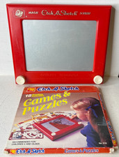 VTG Ohio Art Etch A Sketch Bundle Original USA Games  Puzzles Bundle