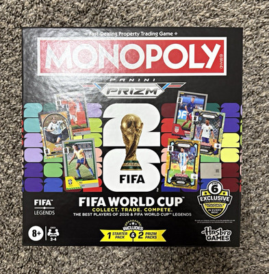 Hasbro Games Monopoly FIFA World Cup Panini Prizm Board Game 2-4 Players 8+
