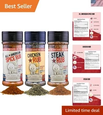 Ultimate Gift Set: Variety BBQ Spice Rubs - No MSG, Perfect for Meat Lovers
