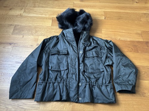 Prada, Vintage Prada Nylon Fur Jacket Made in Italy 2007 Gr.44 Damen