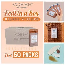 Voesh Pedi in a Box Deluxe 4 Steps (Box of 50 packs) - Chocolate Love