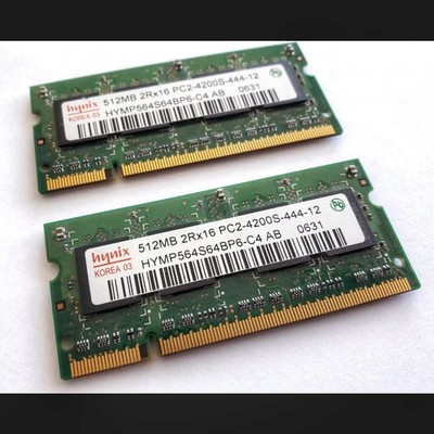 6x 512MB Samsung hynix DDR2 200 Pin SODIMM | 667 MHz PC2 5300 | 533 MHz PC2 4200