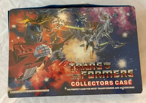Vintage Transformers Collectors Carrying Case 1984 Tara Toy Corp 75100 w/Tray