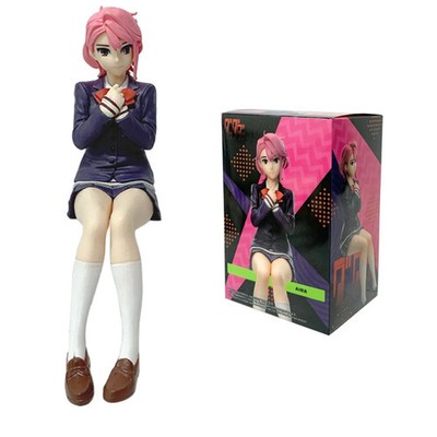 Dandadan Ayase Momo Shiratori Aira Sitting Pose PVC Anime Figure Model Toy