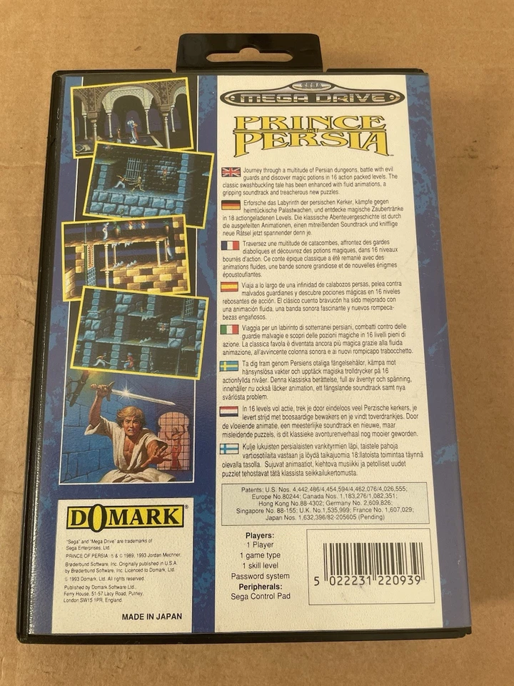 Sega Mega Drive Prince Of Persia Boxed Pal Version CIB Fast Despatch Next Day - Image 3 of 4