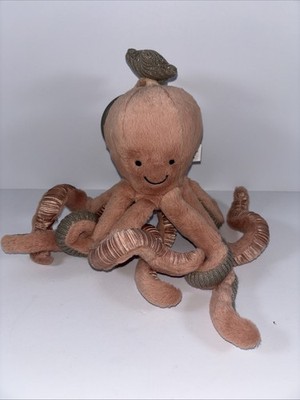 Jellycat Odell Octopus Small Plush Stuffed 9'' Pink Stuffed Animal