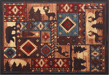 Fireplace Hearth Rug, 24 X 36In Soft Non Slip Protector Mat, Ultra-Thin Vintage