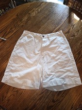 Vintage Casual Dress Polo by Ralph Lauren Mens Shorts 34  Cream/Beige Cotton