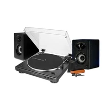 Audio-Technica AT-LP60XBT Turntable Black with Bluetooth Speakers and Care Kit
