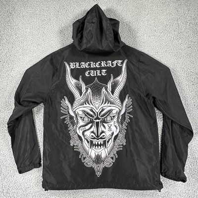 Blackcraft Cult Zip Up Hooded Track Jacket Black Mens M Goth - Main Image