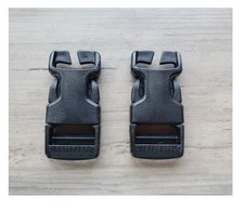 ITW - 1.0" Inch Side Release Repair Buckle Kit - (2) Pack - BLACK - USA Made