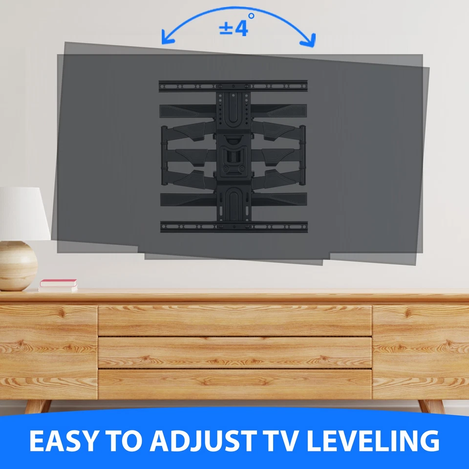 Full Motion Articulating TV Wall Tilt Mount Bracket Tilting 42-70" w/HDMI cable - Image 4 of 4