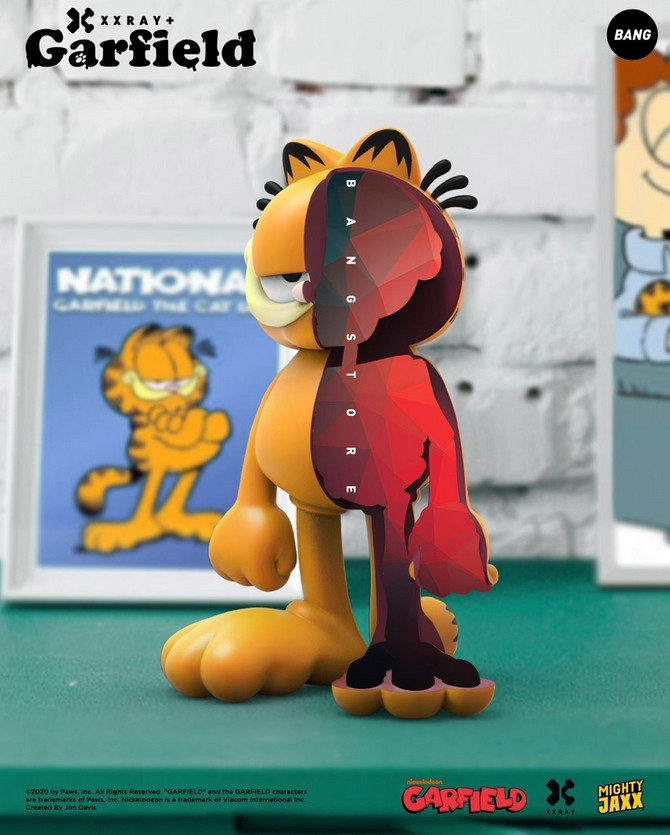 Mighty Jaxx Xxray Plus Garfield 20cm/7.8In Vinyl Limited Figurine