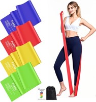 FitnessbäNder WiderstandsbäNder Resistance Bands Yoga Pilates Muskelaufbau 2M