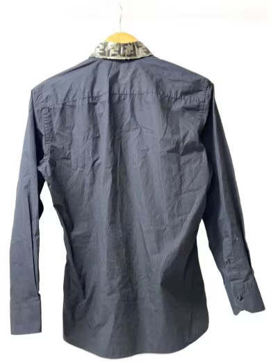 FENDI/Long Sleeve Shirt/Size 38/Cotton/Black/Solid/12CPF-19-4585 thumbnail 2